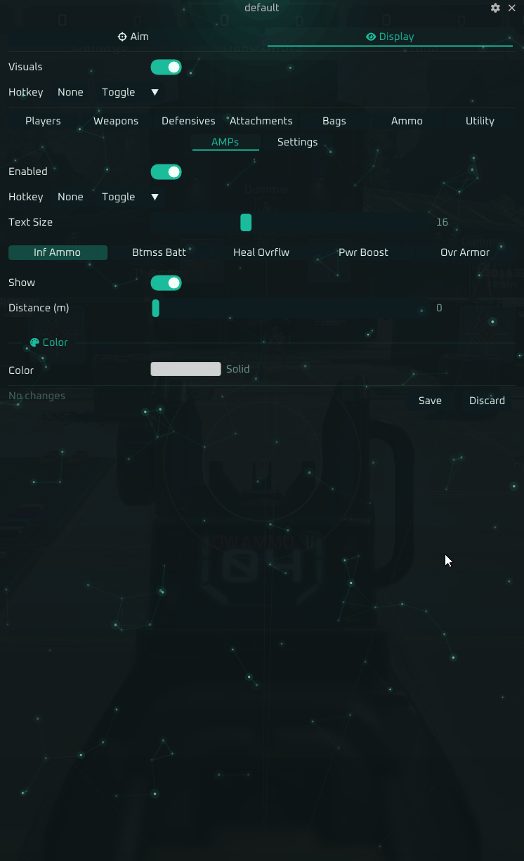 Apex Suite menu — tab 12