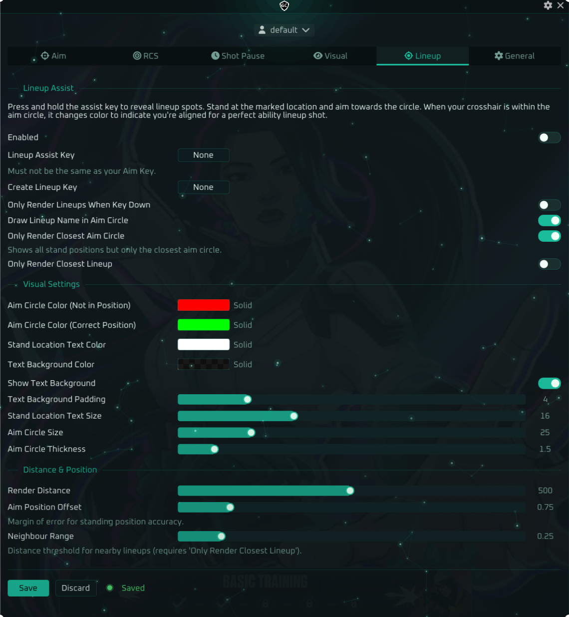 Valorant Suite menu — tab 6